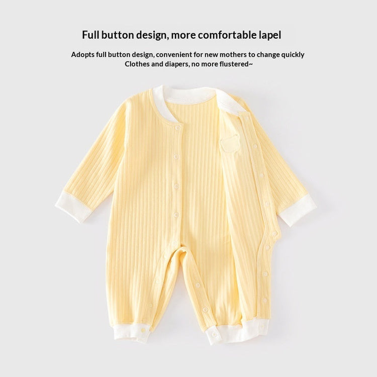Ropa infantil Clase A Mono de algodón puro sin costuras Pijama de bebé Ropa interior de invierno Traje para gatear