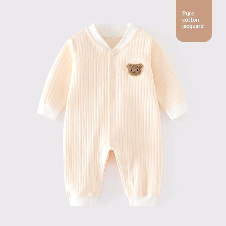 Ropa infantil Clase A Mono de algodón puro sin costuras Pijama de bebé Ropa interior de invierno Traje para gatear