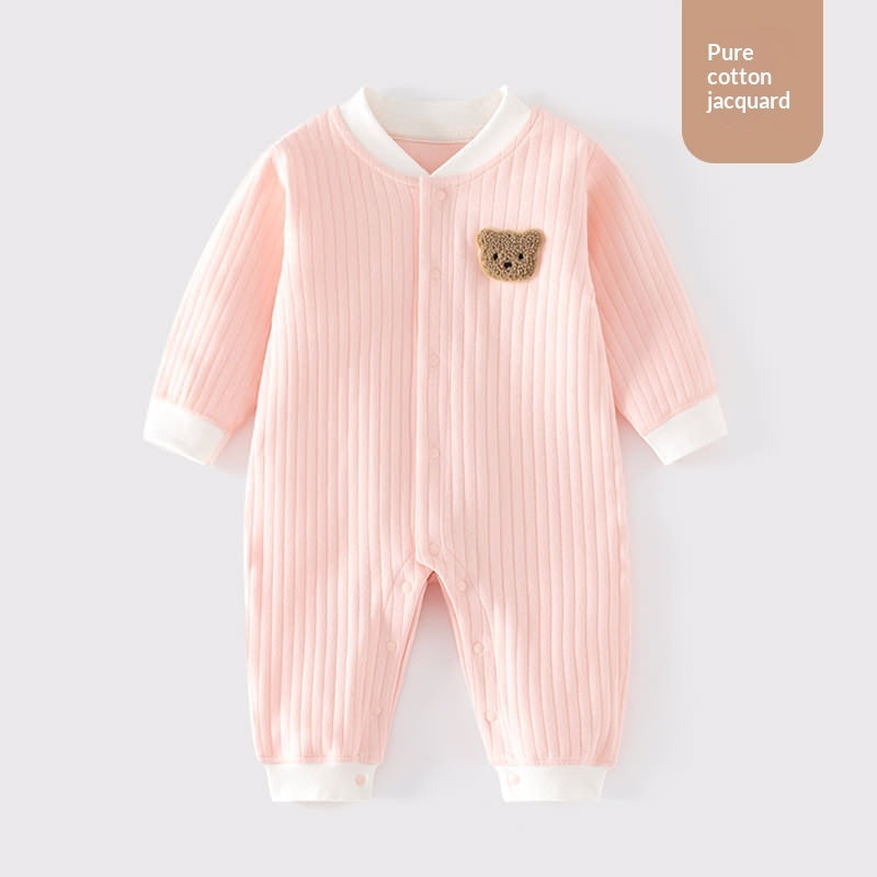 Ropa infantil Clase A Mono de algodón puro sin costuras Pijama de bebé Ropa interior de invierno Traje para gatear