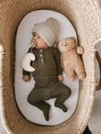 Conjunto de ropa para recién nacido niño - Verde militar | Conjunto para la salida del hospital del bebé niño