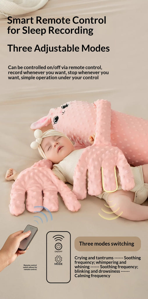 MEACAOFG - Compañero de sueño relajante para bebés - Juguete sensorial interactivo para recién nacidos de 0 a 12 meses