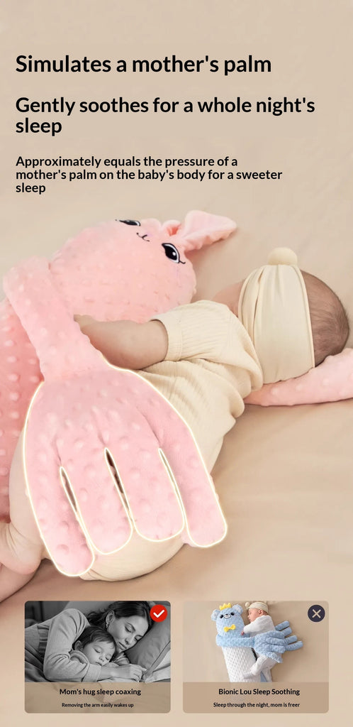 MEACAOFG - Compañero de sueño relajante para bebés - Juguete sensorial interactivo para recién nacidos de 0 a 12 meses