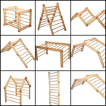 Juego de trepadores Montessori de 6 piezas | Juego de juegos para interior