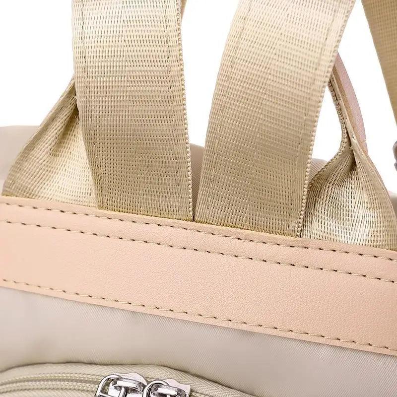 Mochila de tela para mujer, mochila bordada, bolso de nailon antirrobo impermeable para mujer, mochilas antirrobo de moda para mujer, bonita mochila escolar estampada, mochila de gran capacidad de alta calidad (