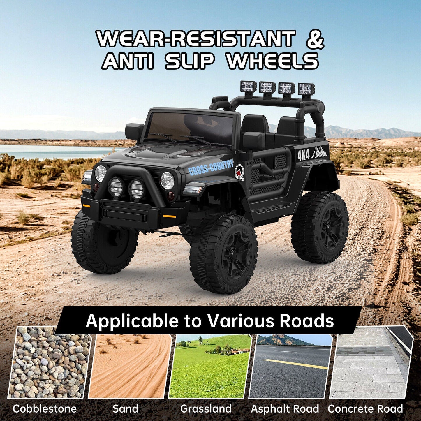 Camión eléctrico de 12 V con batería y control remoto