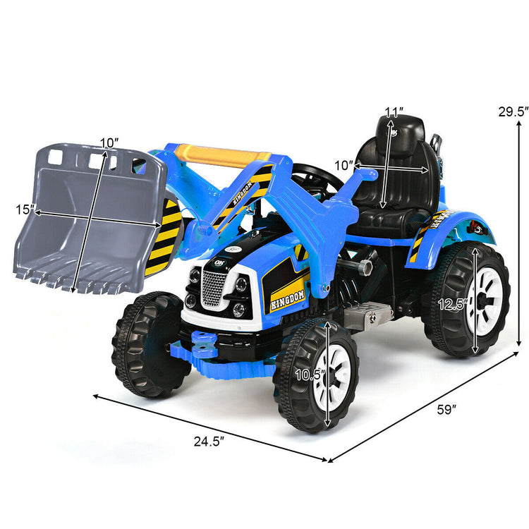 Camión volquete infantil eléctrico de 12 V - Azul
