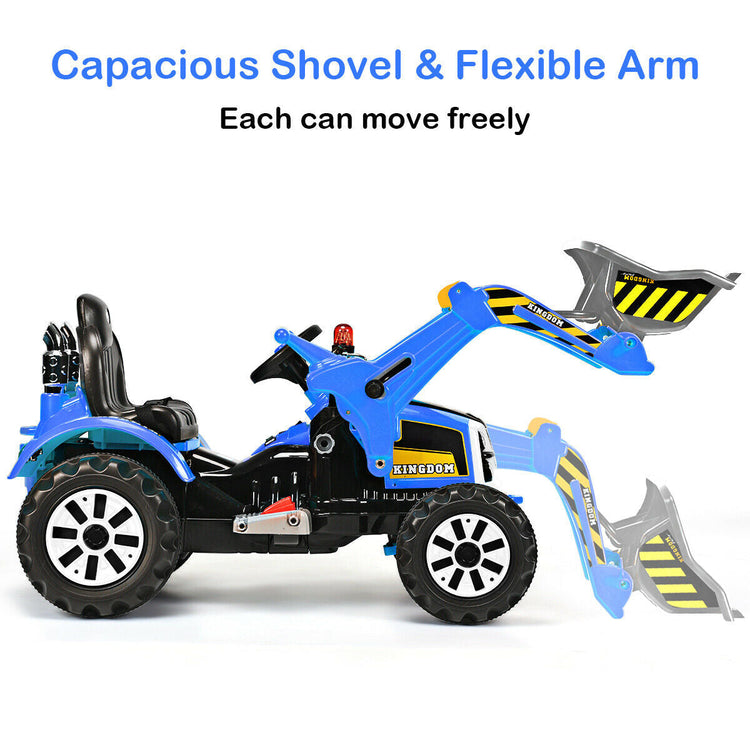 Camión volquete infantil eléctrico de 12 V - Azul