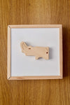 Caja de rompecabezas de madera con animales de safari para niños pequeños