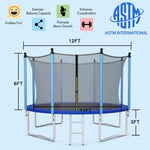 Cama elástica exterior con rojo de seguridad - 3,65 m (12 pies)