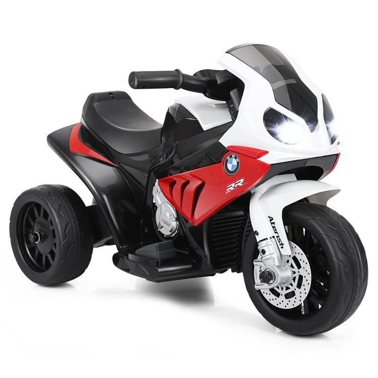 Moto eléctrica infantil de 3 ruedas con licencia BMW de 6 V - Roja