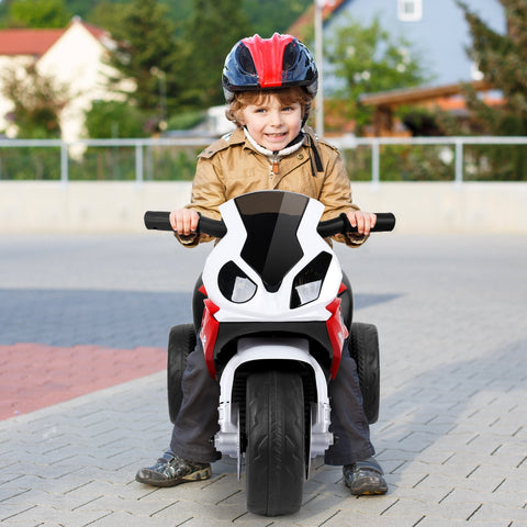 Moto eléctrica infantil de 3 ruedas con licencia BMW de 6 V - Roja