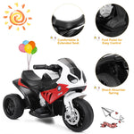 Moto eléctrica infantil de 3 ruedas con licencia BMW de 6 V - Roja