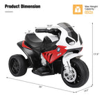 Moto eléctrica infantil de 3 ruedas con licencia BMW de 6 V - Roja