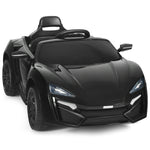 Vehículo eléctrico RC de 12 V y 2,4 G con luces - Negro
