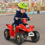 ATV eléctrico infantil de 6 V con 4 ruedas - Rojo