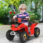 ATV eléctrico infantil de 6 V con 4 ruedas - Rojo
