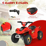 ATV eléctrico infantil de 6 V con 4 ruedas - Rojo