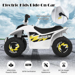 Vehículo eléctrico infantil de 6 V con 4 ruedas, juguete montable - Blanco