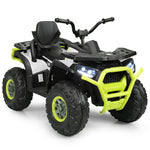 Quad eléctrico infantil de 12 V con MP3 y luces LED (blanco)