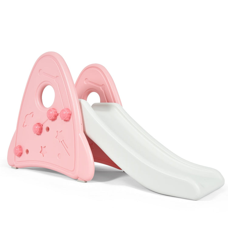 Tobogán infantil independiente para interiores, primer juego de escalada para niños y niñas - Rosa