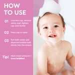 Baño de burbujas para bebés (hipoalergénico)