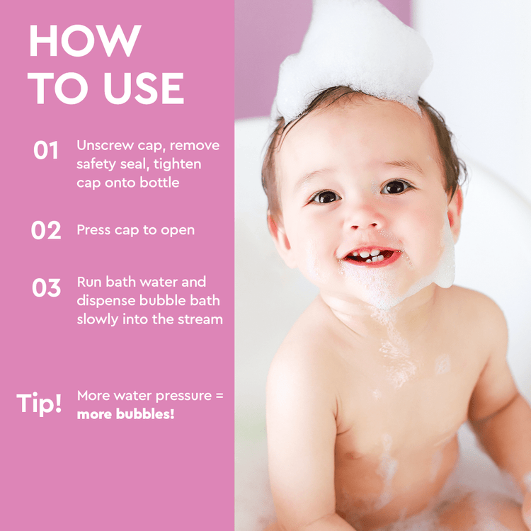 Baño de burbujas para bebés (hipoalergénico)