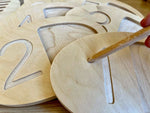 Tablero de madera para trazar para niños pequeños