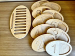 Tablero de madera para trazar para niños pequeños